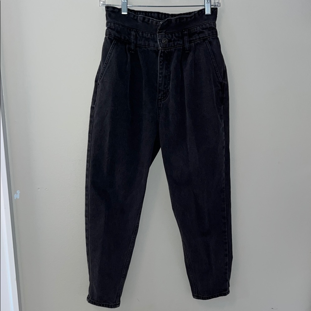 BDG High-Waisted paper bag waist Black Denim Jeans 25